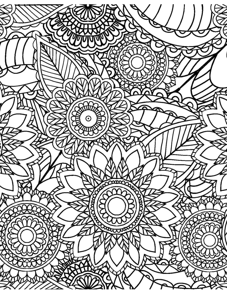 Flowers & Plants for Adults Who Color, Volume 2 - Live Your Life In Co – Coloring  Book Zone