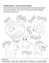Coloring/Activity Book for Elementary Students with Dyslexia - Pack with Special Grip Markers or Pencils - Coloring Book Zone