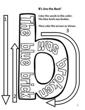 Coloring/Activity Book for Elementary Students with Dyslexia - Pack with Special Grip Markers or Pencils - Coloring Book Zone