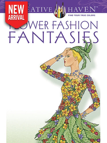 Flower Fashion Fantasies - Coloring Book Zone