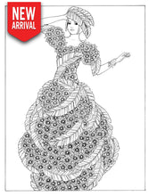 Flower Fashion Fantasies - Coloring Book Zone