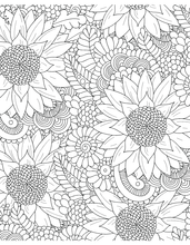 Flowers & Plants for Adults Who Color, Volume 2 - Live Your Life In Color Series - Coloring Book Zone