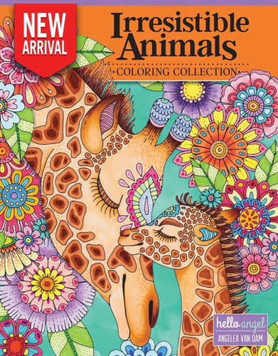 Hello Angel Irresistible Animals Coloring Collections - Coloring Book Zone