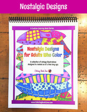 Nostalgic Designs for Adults Who Color - Live Your Life in Color Series - Coloring Book Zone