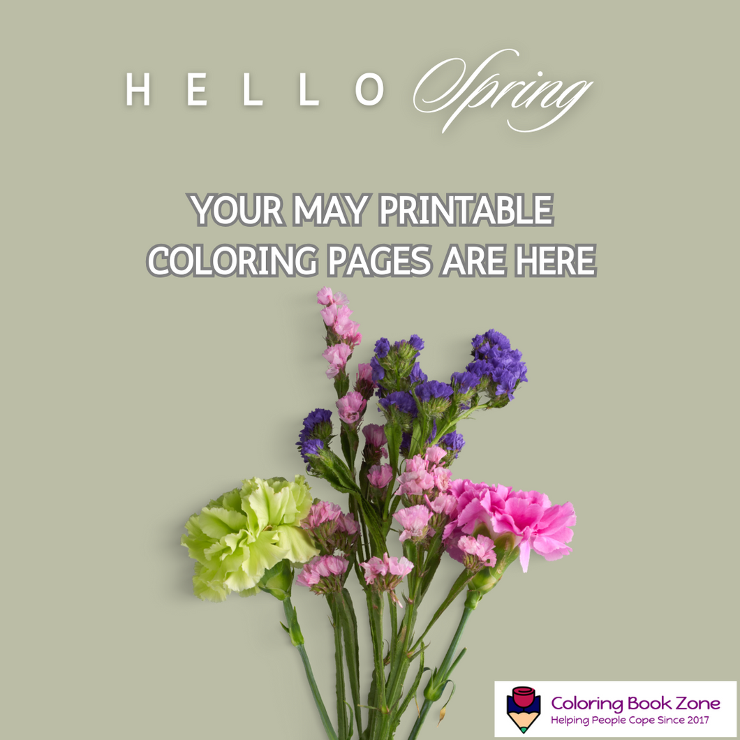 May Printable 2 - Coloring Book Zone