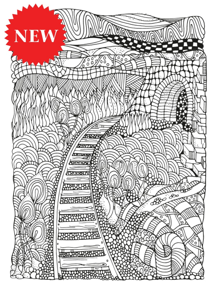 Color Away Your Stress - Live Your Life in Color Series – Coloring Book
