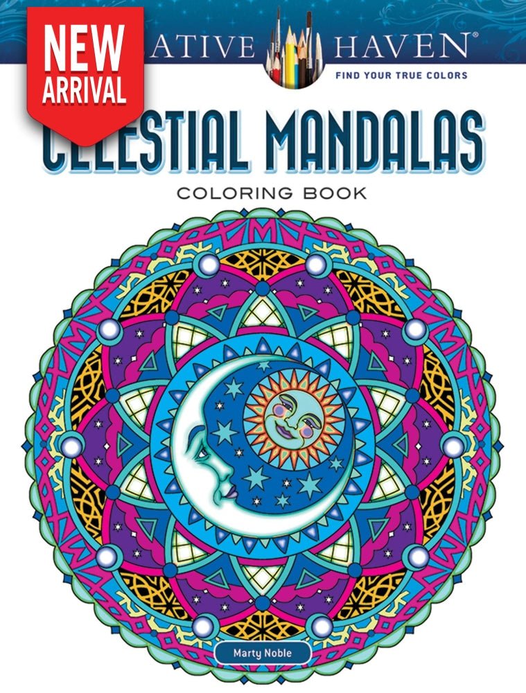 Creative Haven Celestial Mandalas Coloring Book - Coloring Book Zone