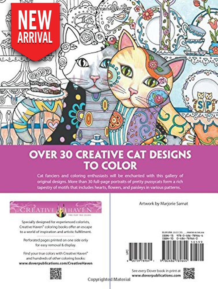 Creative Haven Creative Cats Coloring Book Zone