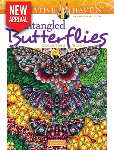 Creative Haven Entangled Butterflies Coloring Book - Coloring Book Zone