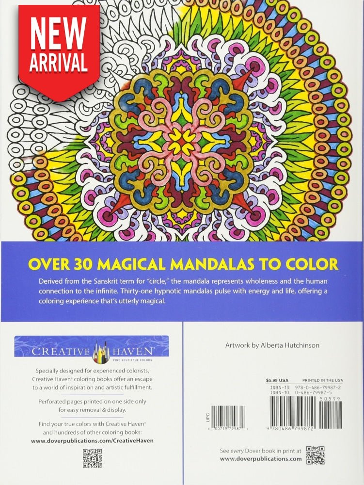 Creative Haven Magical Mandalas Coloring Book Zone