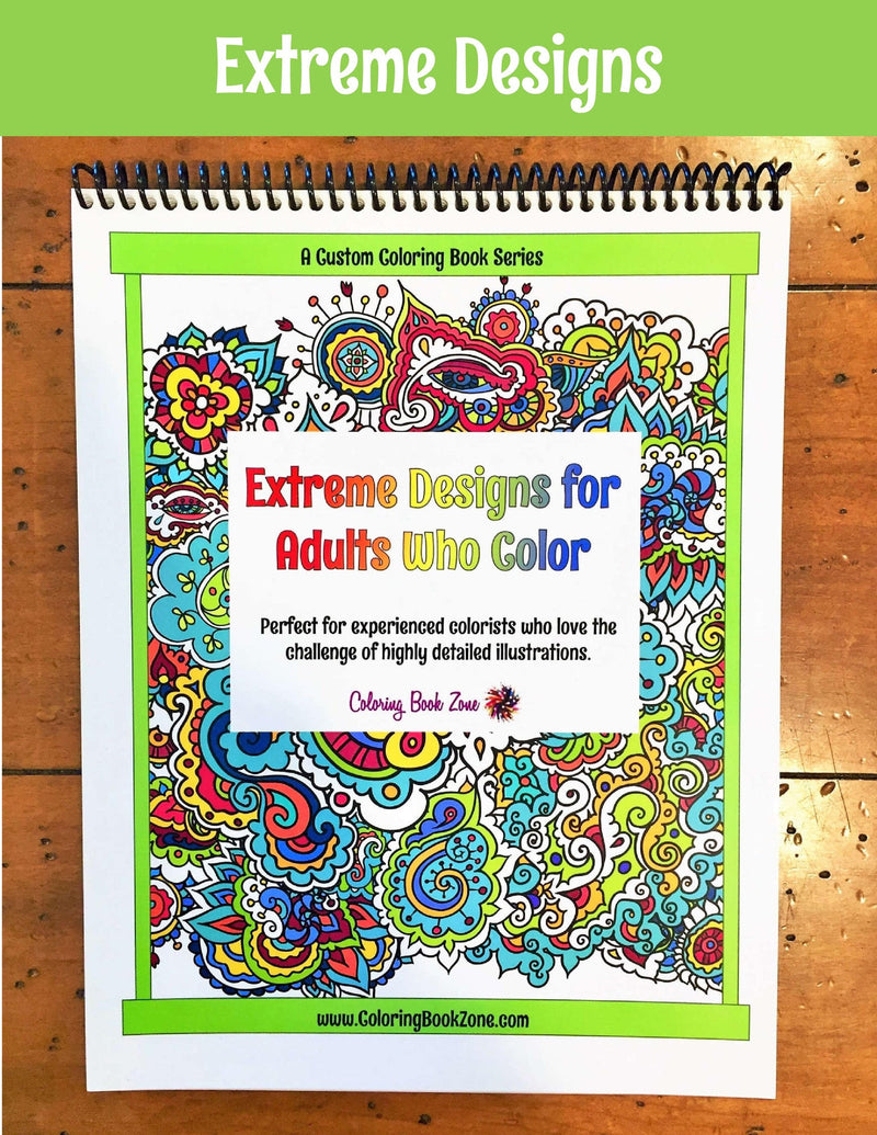 Medium Designs for Adults Who Color - Live Your Life in Color Series – Coloring  Book Zone