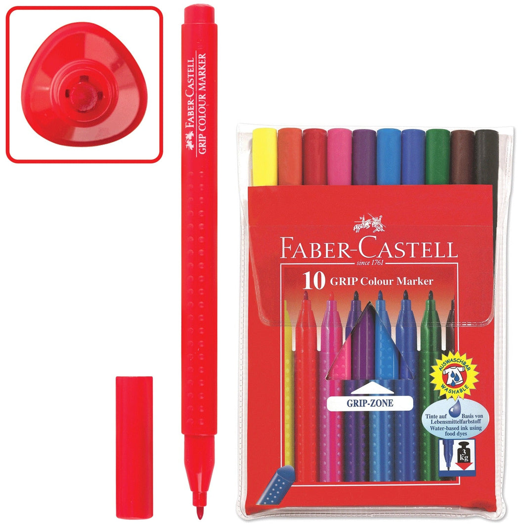 Faber-Castell 10 Grip Color Markers