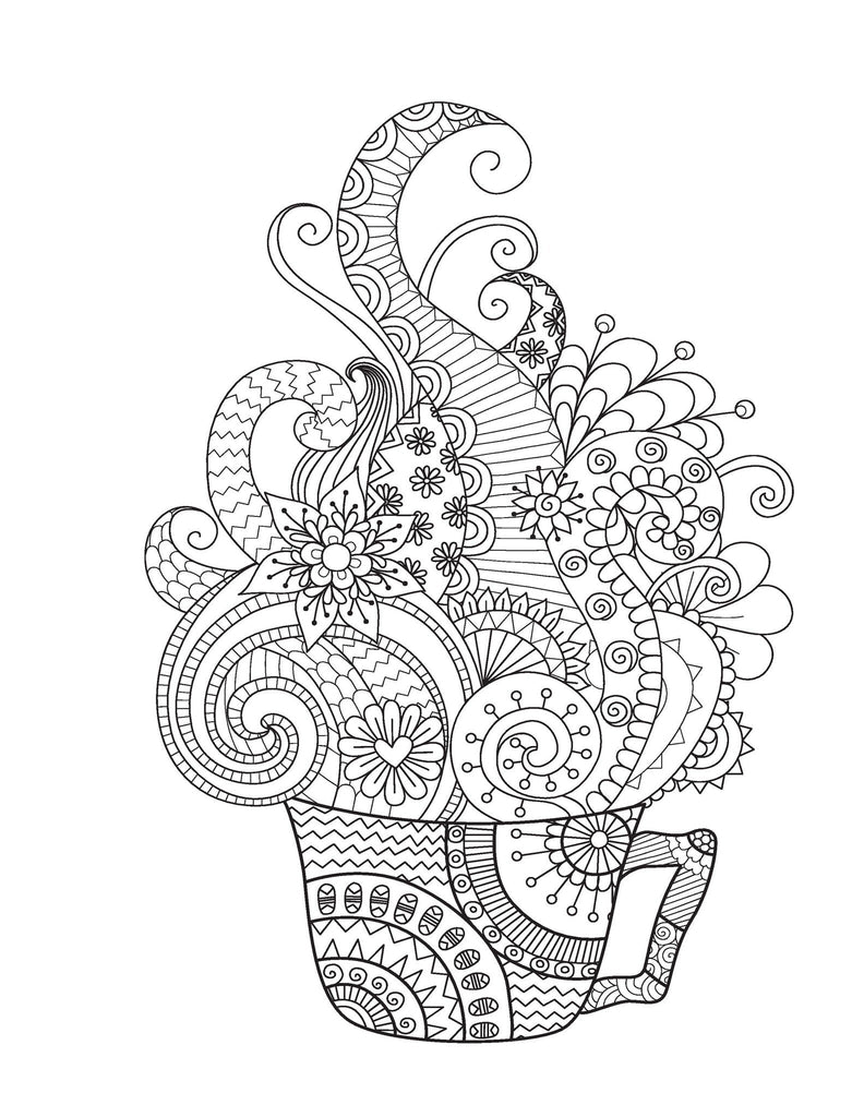 Medium Designs for Adults Who Color Live Your Life in Color Series