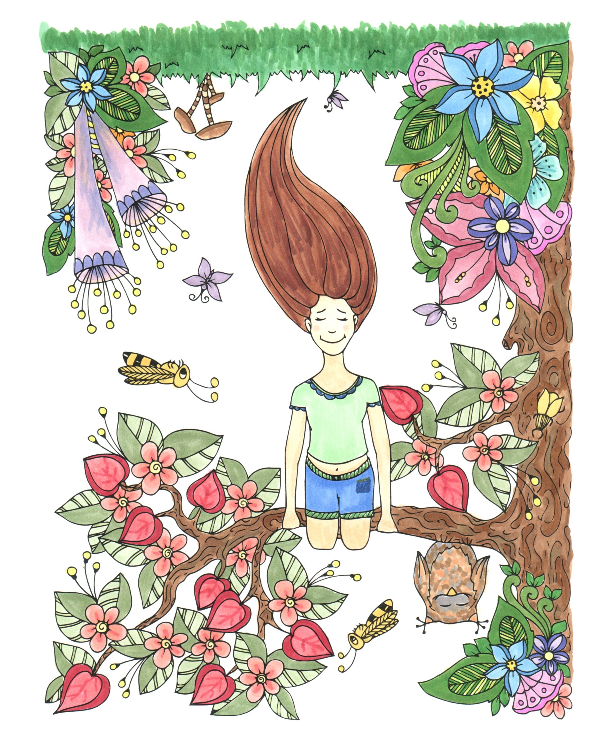 Flowers & Plants for Adults Who Color, Volume 2 - Live Your Life In Color Series - Image 2