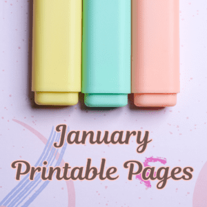 January Free Printable - Health and Wellness
