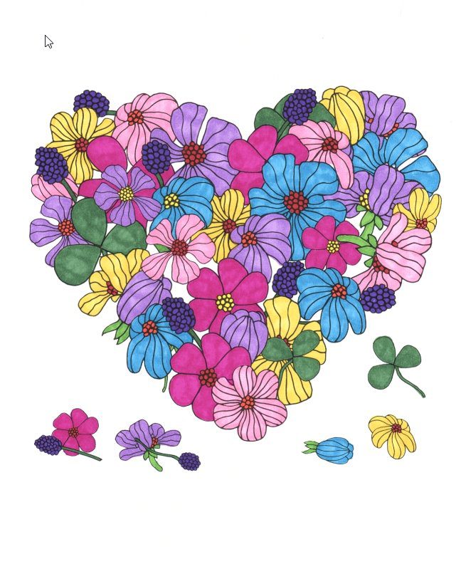 Flowers & Plants for Adults Who Color, Volume 2 - Live Your Life In Color Series - Image 4