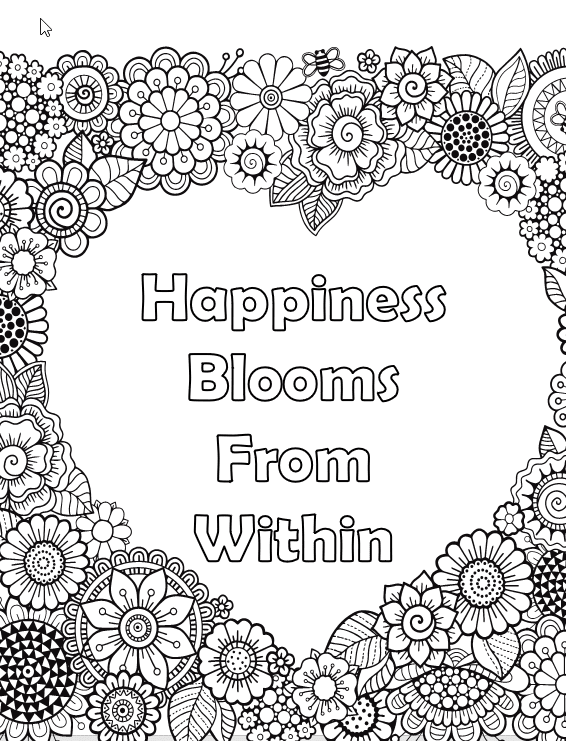 Flowers & Plants for Adults Who Color, Volume 2 - Live Your Life In Color Series - Image 3