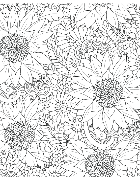 Flowers & Plants for Adults Who Color, Volume 2 - Live Your Life In Color Series - Image 7
