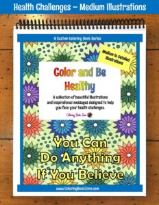 Health Challenges Coloring Book - Medium to Detailed Designs