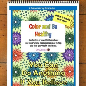 Health Challenges Coloring Book - Medium to Detailed Designs