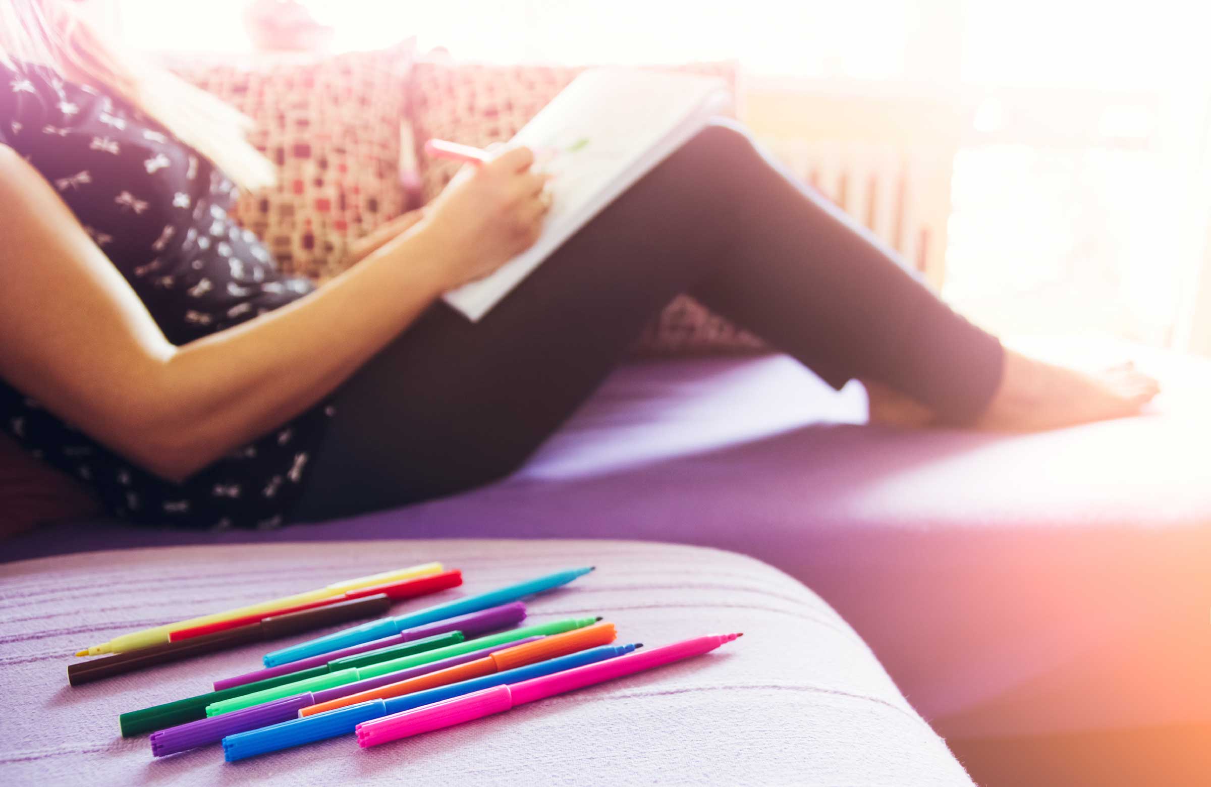 How to relax with a coloring book
